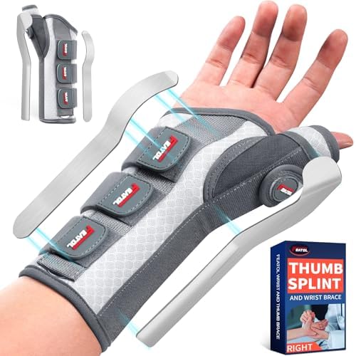 FEATOL Thumb Spica Splint Wrist Brace for De Quervain's & Carpal tunnel