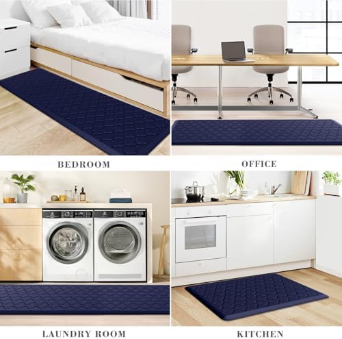 Kitchen Mat 2 PCS Cushioned Anti-Fatigue Floor Mat Standing Mat for Kitchen