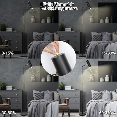 LALISU Floor Lamp, Industrial Floor Lamps for Living Rooms & Bedrooms