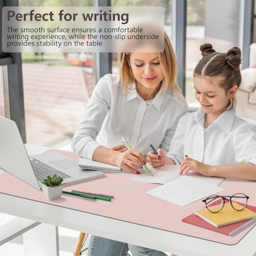 Wrist Rest Support for Mouse Pad&Keyboard Set(9×9.8 Inches, Pink)