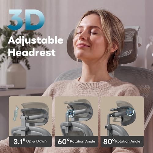 Ollega Ergonomic Office Chair with Memory Foam Seat, Computer Desk Chair
