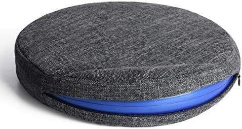bintiva Inflated Stability Wobble Cushion, with Removable Washable Overlay, Including Free Pump/Exercise Fitness Core Balance Disc