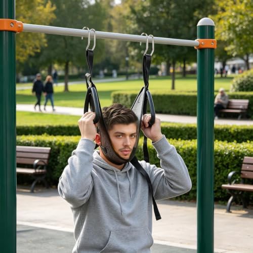 Neck Traction Device Portable Ergonomic Hammock Thick Padding