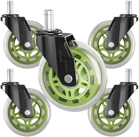 Office Chair Wheels Replacement Rubber Chair Casters Heavy Duty