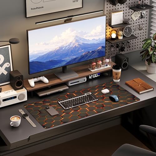 Mouse Pad Gaming - Desk Mat for Keyboard and Mouse - Large Mouse Pads for Desk, Gaming Mousepad with Non-Slip Base, Desks Pad (31.5" X 11.8") for Game, Office and Home