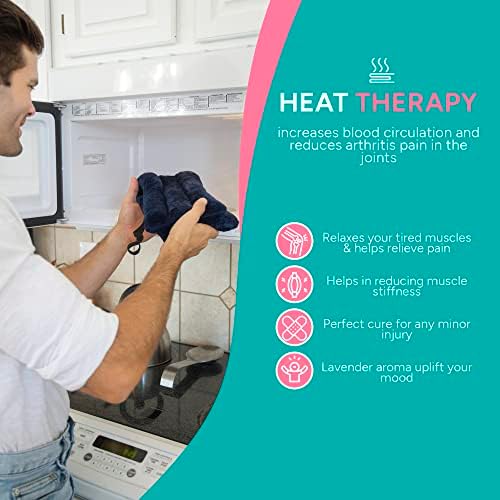 SunnyBay Lavender Hands-Free Heating Pad, Neck and Shoulder, 26x7 inch