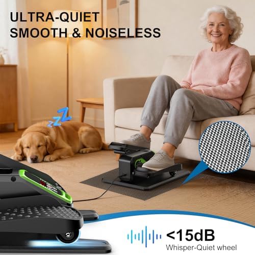 Under Desk Elliptical Leg Exerciser While Sitting for Seniors