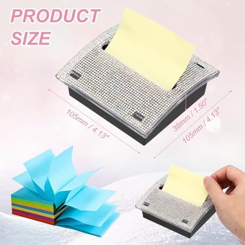 PATIKIL Stick Note Pad Holders 4x4 Sticky Note Dispenser Holder AB Color