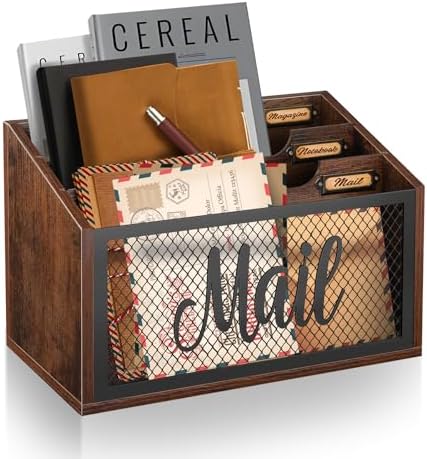 Mail Organizer Countertop with 3-slots