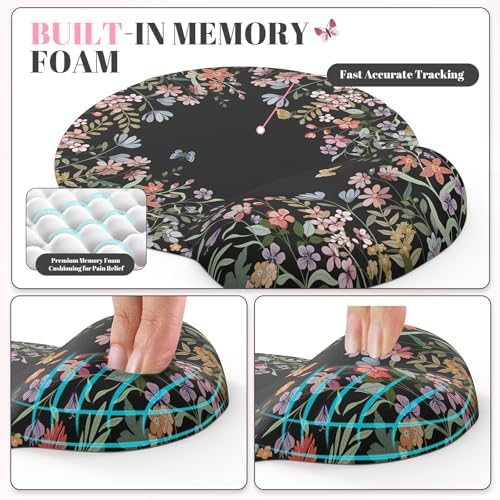 iCasso Black 4in1 Mousepad, 35.4"x15.7" Desk Blotter for Classroom