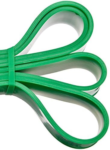Amazon Basics Resistance Pull Up Band for Pull Up Assistance, Muscle Training, Body Stretching and Home Workouts, 1-3/4 Inches, 50 to 125 Pounds, Green