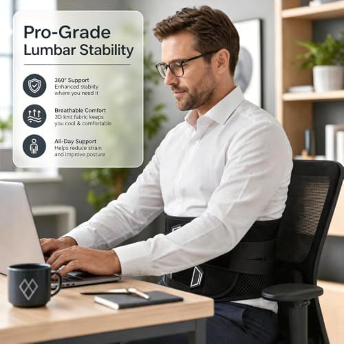 Back Brace for Women & Men, Lower Back Pain, Sciatica Pain Relief