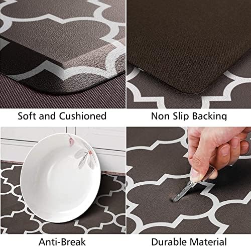 KMAT Kitchen Mat Set of 2,Cushioned Anti-Fatigue Kitchen Mats for Floor
