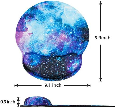 ToLuLu Mouse Pad with Wrist Rest Support, Gel Non-Slip Rubber Base Mousepad