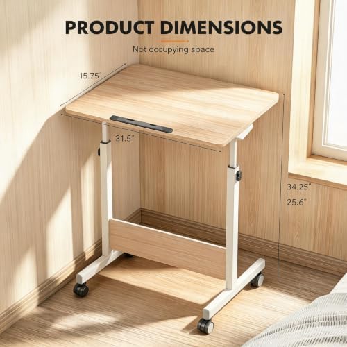 Garvee 32" Small Rolling Laptop Standing Desk