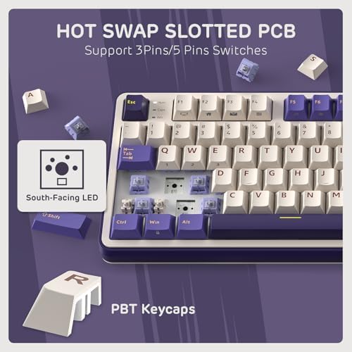 RK ROYAL KLUDGE S98 Wireless Mechanical Keyboard with Smart Display & Knob