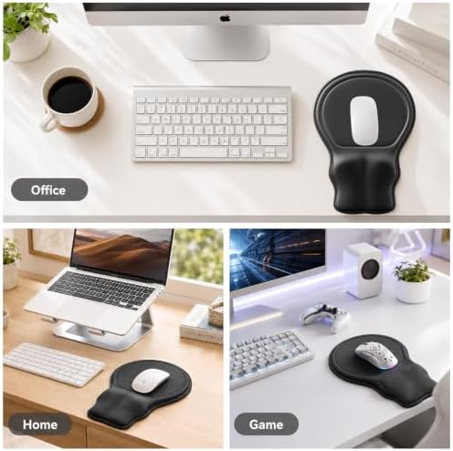 Ergonomic Mouse Pad with Wrist Rest, Extended Forearm Support