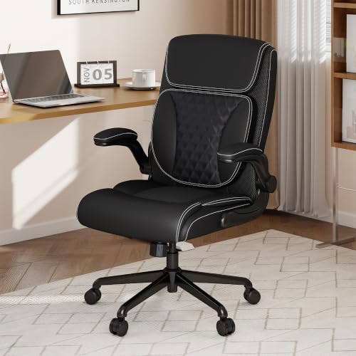 Youhauchair Executive Office Chair, Leather Computer Desk Chair, Black