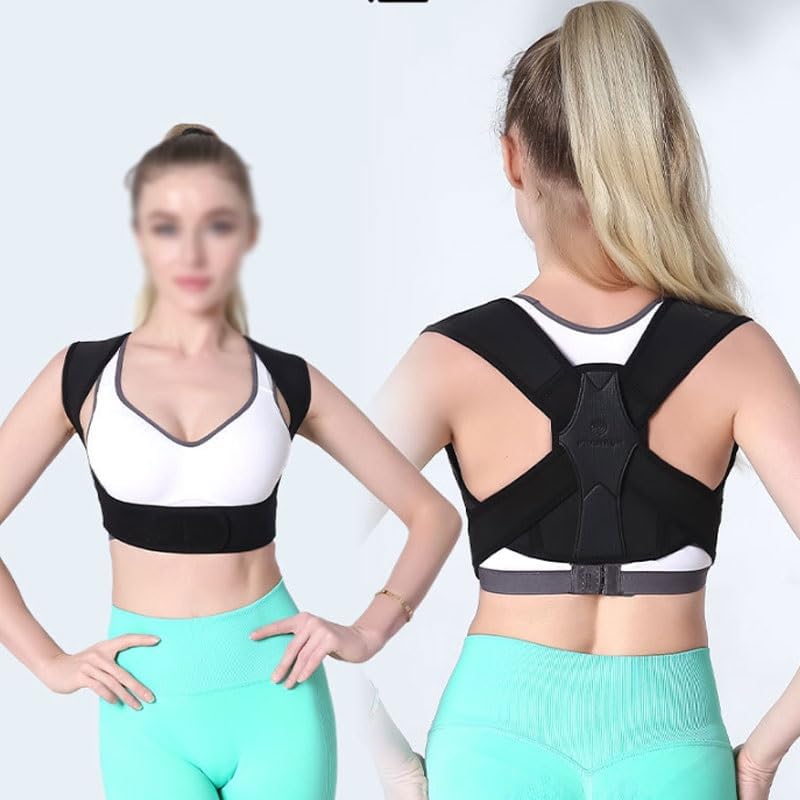 The Posture Correction Belt with Shoulder Opening Is Invisible Can Prevent Hunchback (D,XL)