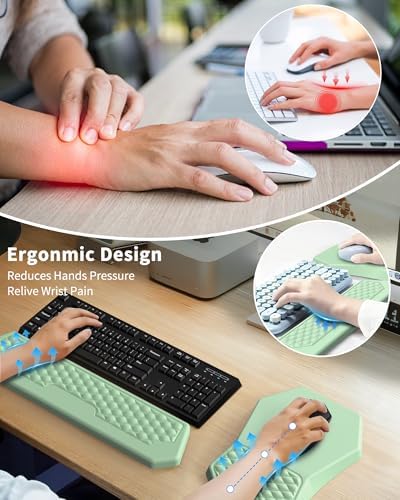 Ergonomic Mouse Pad with Wrist Rest Support for Carpal Tunnel Pain Relief