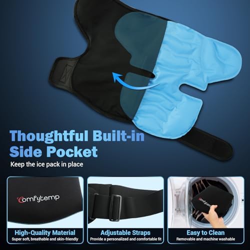 Comfytemp Shoulder Ice Pack Wrap, Shoulder Brace Rotator Cuff Cold Therapy