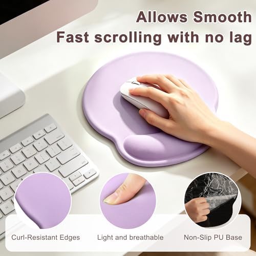 Ergonomic Mouse Pad with Wrist Rest, Mouse Pads for Desk Wrist Support
