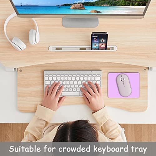 Dapesuom Small Mouse Pad, 5 x 6 Inch Thick Rubber Premium-Textured Non-Slip Portable & Washable Mini Mouse Mat for Women Men Wireless Laptops Keyboard Tray Gaming Work Computer Office Travel, Purple