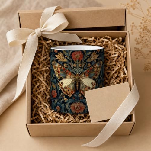 Pen Holder for Desk Ceramic Pencil Cup, Cute Makeup Brush Desk Organizer, Desk Accessories, School Supplies, Teacher Appreciation Gifts, Birthday Christmas Gift for Women (Butterfly)