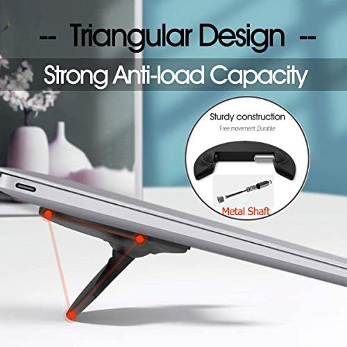 Mini Laptop Stand Cooling Feet, Foldable Desk Computer Keyboard Riser Lift