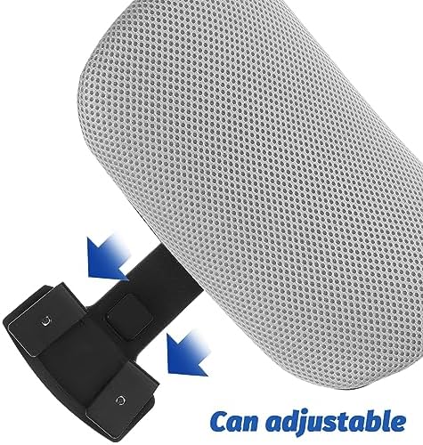 Computer Chair Headrest Attachment Adjustable Black for Office Work