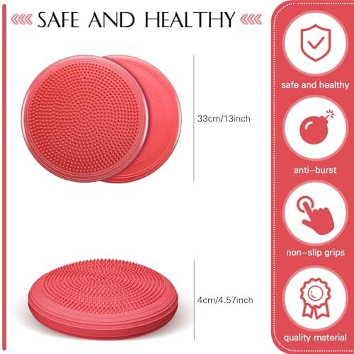 Libima 8 Pcs Wiggle Seat Inflated Wobble Cushion for Kids