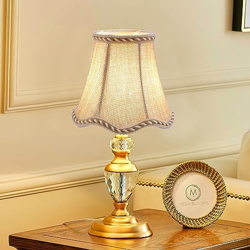 Fuloon Small Clip on Chandelier Lamp Shades, 6 Pack, Sand Beige