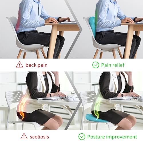 Inflated Wobble Cushion,Dyna Disc,Circular Non-slip Texture for Comfortable Sitting,Wiggle Seat to Improve Posture, Fitness, Stability for Sensory Adults,Balance Seat with Pump for Core Strength