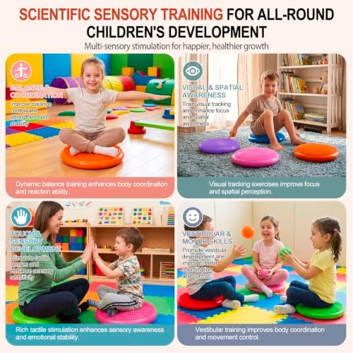 Amylove Wiggle Seat Inflated Wobble Cushion for Sensory Kid