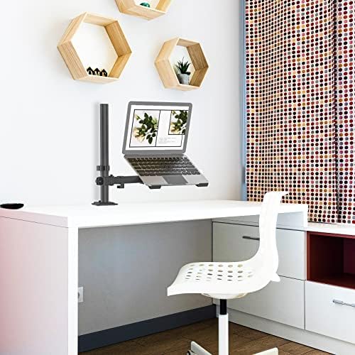 UPGRAVITY Black Laptop Desk Mount for 17 inch Notebook or 14”-32” Monitor