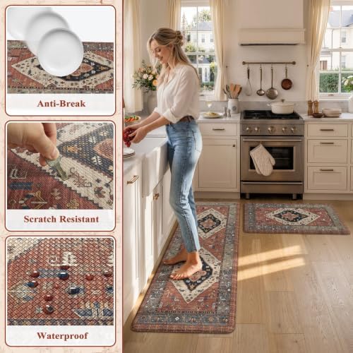 KIMODE Anti Fatigue Kitchen Mats for Floor, Waterproof Kitchen Floor Mats