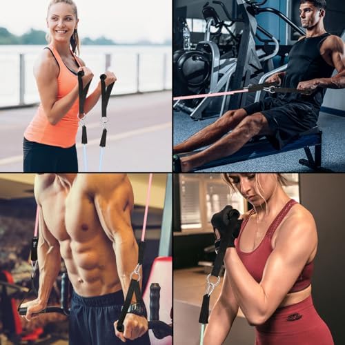 WHATAFIT Resistance Bands with Handles, 150 lb Exercise Bands Set