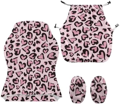 Leopard Print Chair Gaming Chair Covers,Stretchable Soft Non-Slip Easy to Install Gamer Chairs Cover with Armrest