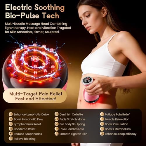 Electric Lymphatic Drainage Massager for Body Anti Cellulite and Thigh