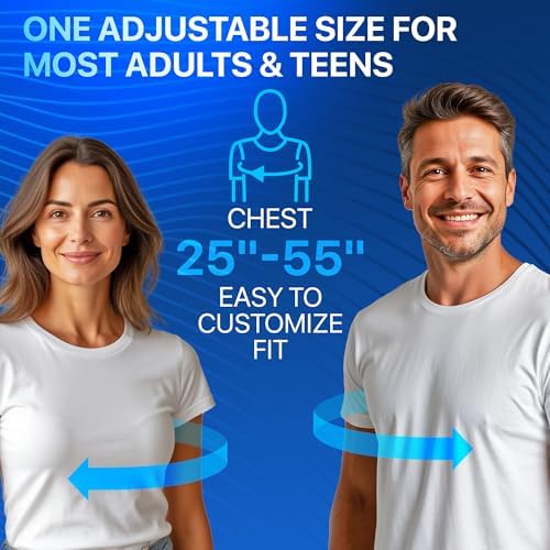 NEW 2026 Posture Corrector for Men & Women – Adjustable Figure-8 Back Brace for Rounded Shoulders & Upper Back Support – Breathable & Invisible Under Shirts – Desk Job & Computer Work – All-Day Brace (1, Black)
