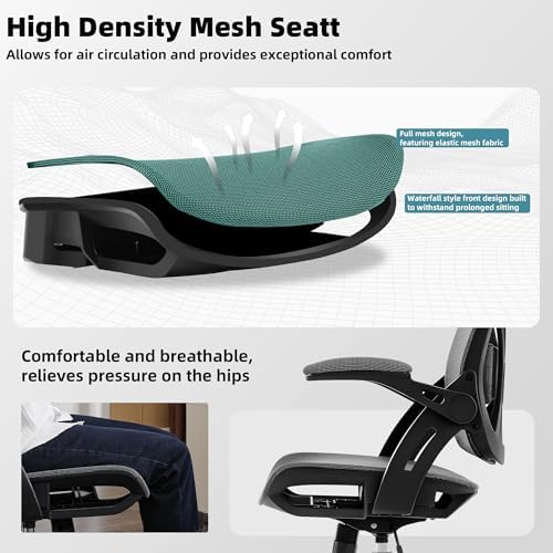 Ergonomic Office Chair, Computer Desk Chair with Lumbar,Grey