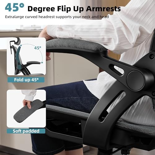 Executive Office Chairs Gaming Chairs with Headrest Lumbar,Grey