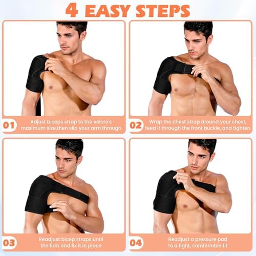 Shoulder Brace for Men and Women,Shoulder Compression Sleeve Pain Relief