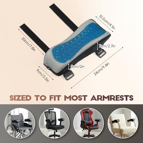 Chair Arm Pads for Office, Wheelchair and Gaming