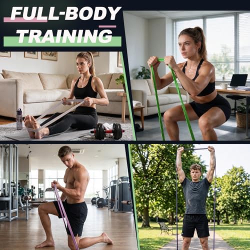 LEEKEY Resistance Bands Set for Pull Up Assistance & Exercise