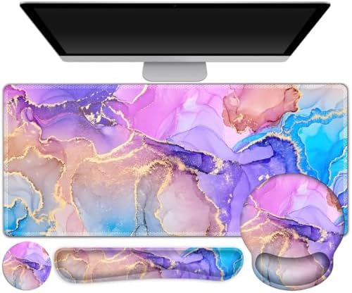 Gaming Mouse Pad, 4in1 XXL Mousepad Large Desk Mat, Cute Desk Pad Protector