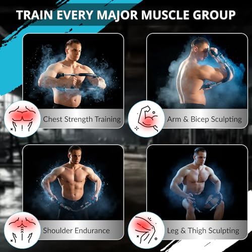 Uptown Twister arm Trainer- Adjustable Resistance (40-140 lbs) Chest Workout Equipment for Men and Women, Forearm Strengthener, Perfect for Home Gym and Calisthenics Equipment Lovers
