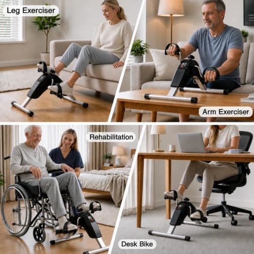 Under Desk Bike Pedal Exerciser for Arms and Legs