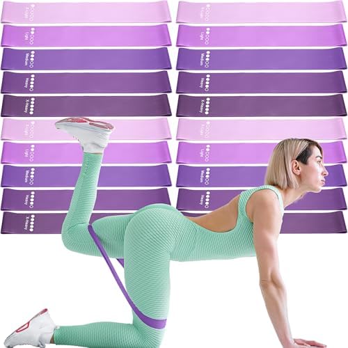 Deekin 20 Pcs Resistance Bands, 10-115 Lbs, 5 Levels