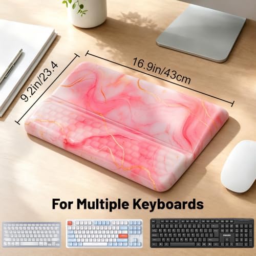 Keyboard Stand with Wrist Rest，Ergonomic Keyboard Riser Holder Lifter Tray